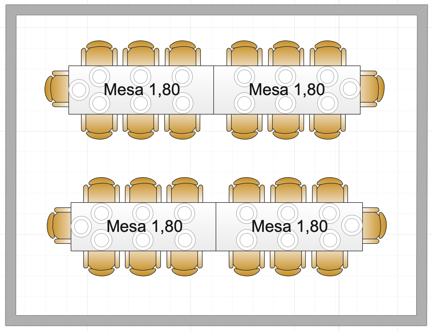 capacidad carpa 3x4 mesas rectangulares
